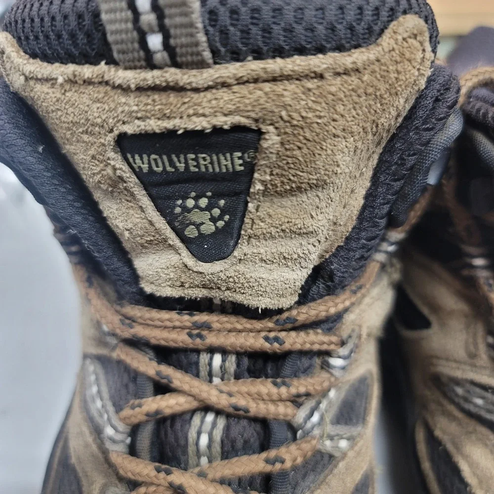 Wolverine Men's Hiking Boots Waterproof Brown Suede Leather‎ Work Boots